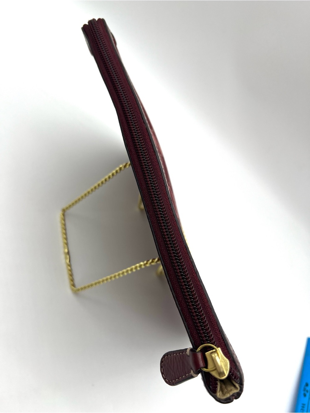 Coach Burgundy Signature Jacquard Padded iPad Tablet Sleeve - Picture 4 of 13